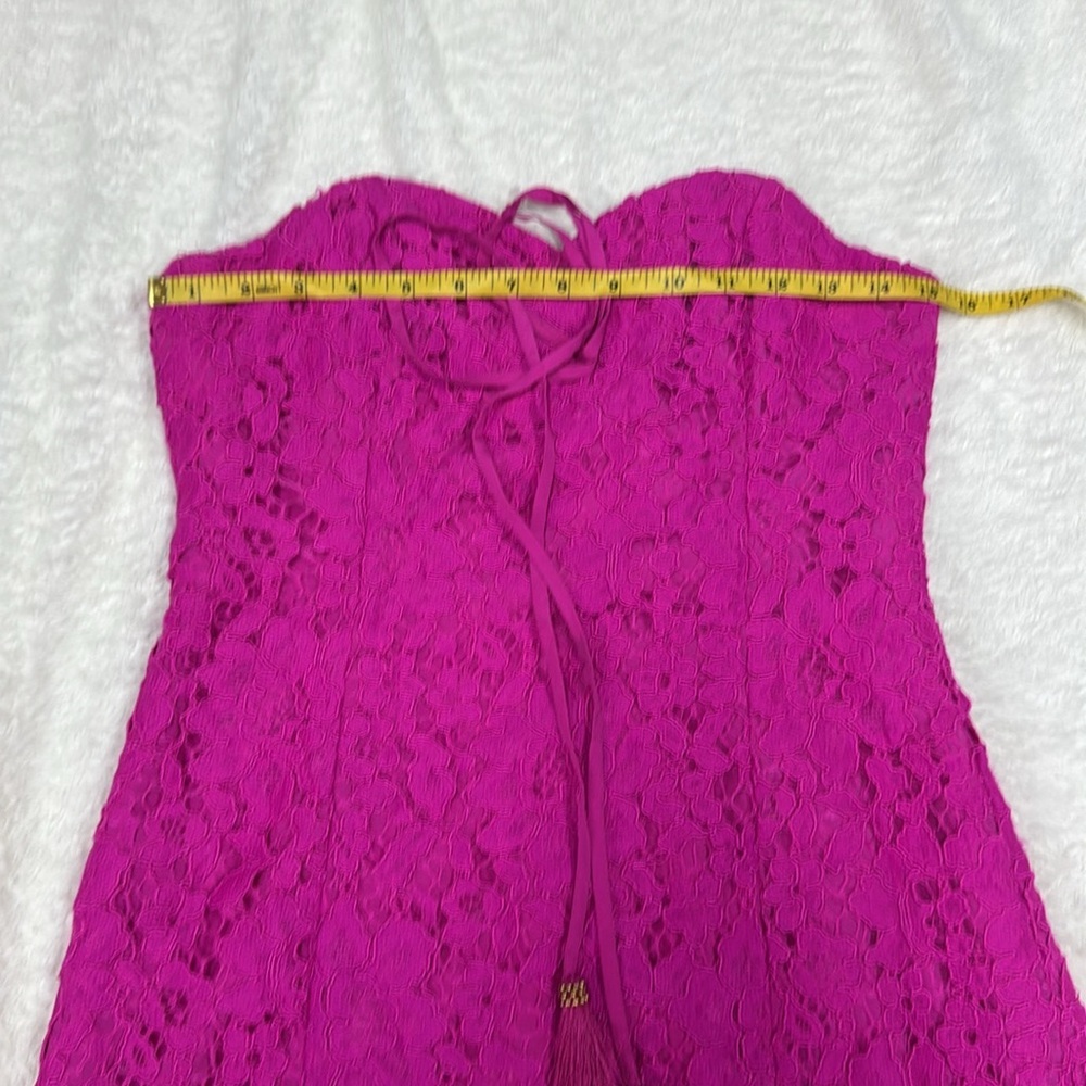 Lilly Pulitzer convertible Fuchsia Summer Lace Dress - Picture 6 of 11